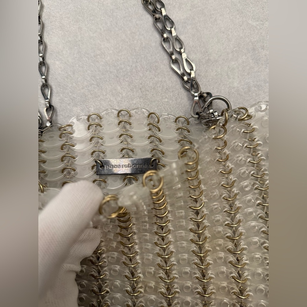Paco Rabanne 1969 Shoulder Bag in Transparent - Picture 13 of 16